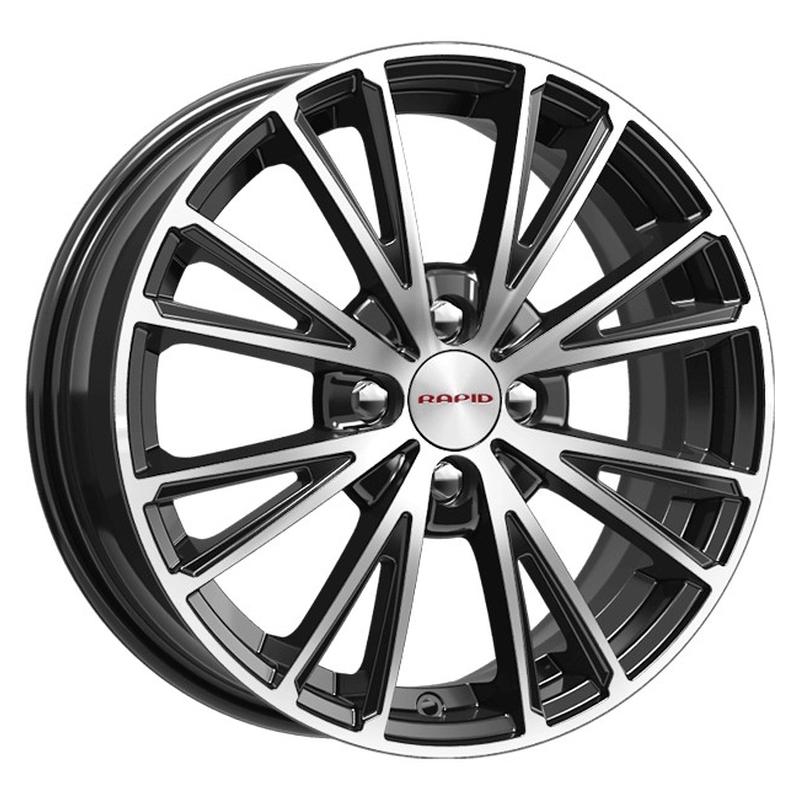 K&K KC879-mb Меандр 16x6" 4x114,3мм DIA 67.1мм ET 40мм алмаз чёрный / Чёрный с алмазной проточкой от магазина Империя шин