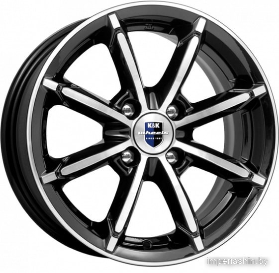 K&K Sportline (КС603) 14x6" 4x100мм DIA 67.1мм ET 40мм Алмаз черный от магазина Империя шин