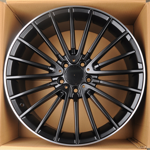 KoKo Kuture 0235 21x10.0" 5x112мм DIA 66.6мм ET 46мм Black Matt with Lip Polish от магазина Империя шин