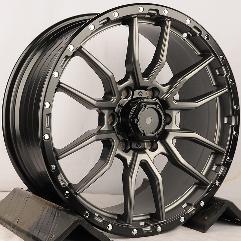 KoKo Kuture YF6098 19x8.5" 5x108мм DIA 65.1мм ET 35мм Matte Gunmetal With Black Bead Ring от магазина Империя шин