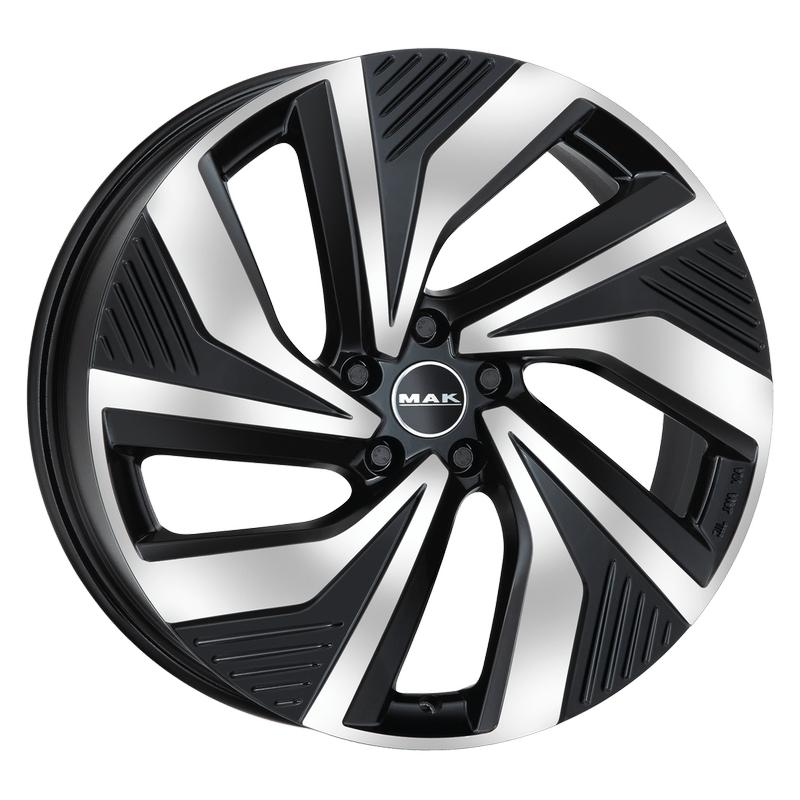 MAK Electra-mb 19x8" 5x112мм DIA 57.1мм ET 45мм Black Mirror / Чёрный с алмазной проточкой