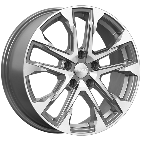 SKAD Атакор-mg 17x7" 5x114,3мм DIA 67.1мм ET 45мм алмаз графит / Графитовый с алмазной проточкой от магазина Империя шин