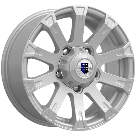 K&K KC601 Байкал 16x7" 5x139,7мм DIA 98мм ET 35мм сильвер / Серебристый