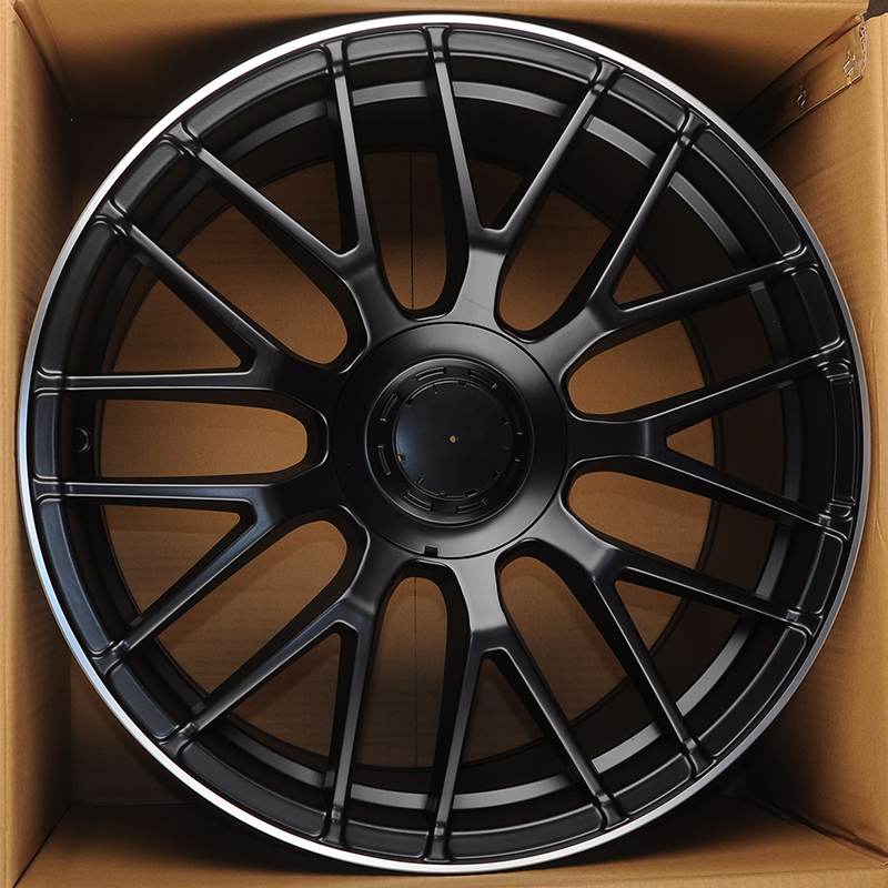 Powcan BK912 19x8.5" 5x112мм DIA 66.6мм ET 35мм Matt Black Machined Lip от магазина Империя шин