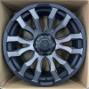 Koko Kuture 0215 20x9.0" 6x139.7 DIA 106.1мм ET 25мм Matt Grey with Black Lip