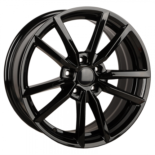 Powcan BK864 19x8.0" 5x112мм DIA 57.1мм ET 45мм Glossy Black от магазина Империя шин