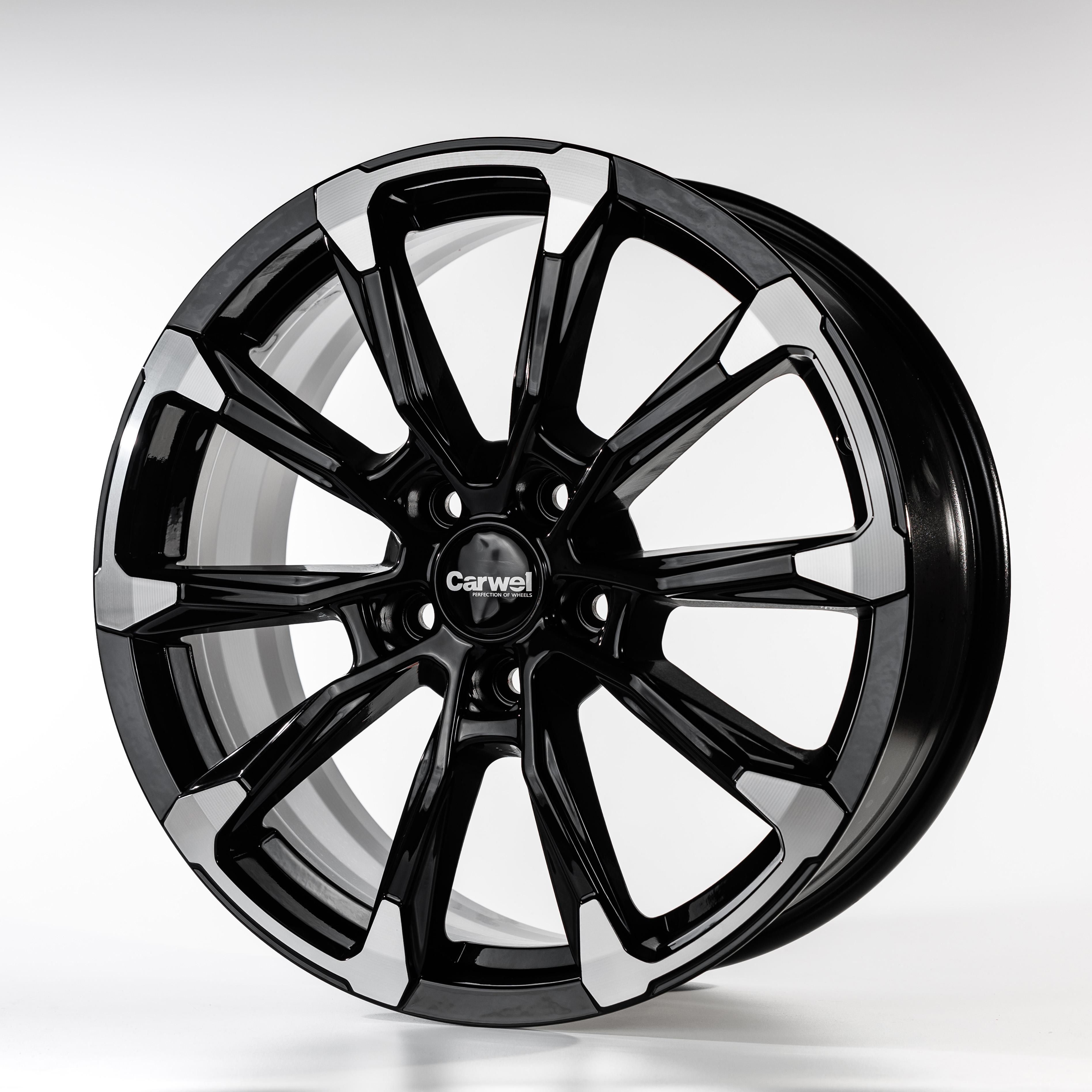 Carwel Ишим-bl 1808 (Tiggo 8) 18x7.5" 5x108мм DIA 60.1мм ET 47мм BL / Чёрный от магазина Империя шин