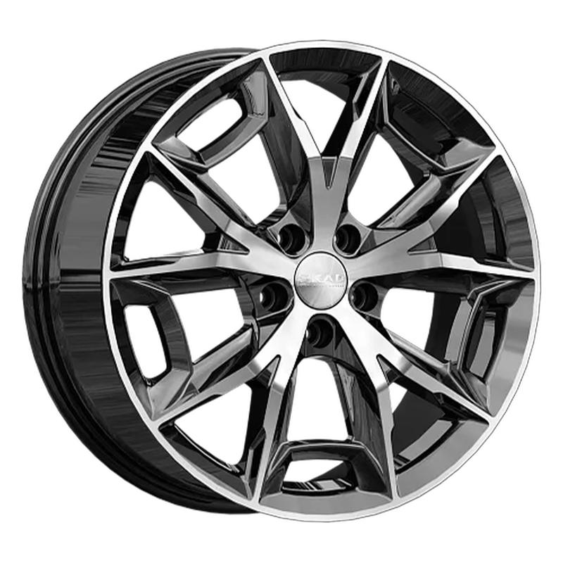 SKAD Паркер-mb 19x7.5" 5x114,3мм DIA 60.1мм ET 35мм алмаз / Чёрный с алмазной проточкой от магазина Империя шин