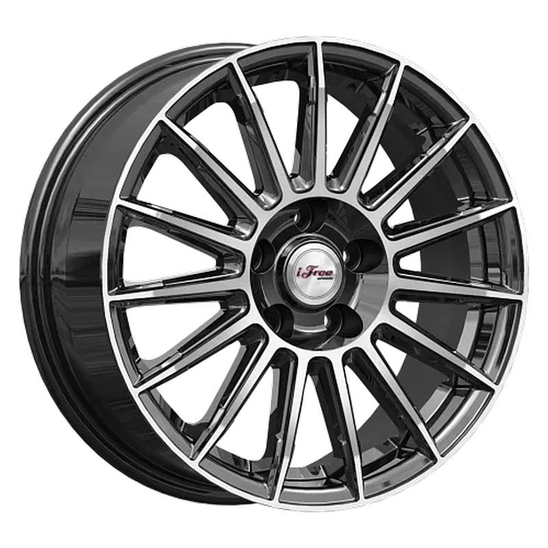 iFree KC1052-mb Азур 16x6.5" 5x114,3мм DIA 60.1мм ET 40мм Блэк Джек / Чёрный с полировкой от магазина Империя шин