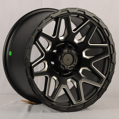 Anzoo JT257-7 17x9.0" 6x139,7 DIA 110.1мм ET 0мм Matt Black+Milling Spoke от магазина Империя шин