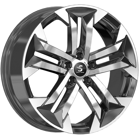 K&K КР015-mg (Sorento/Santa Fe) 19x7.5" 5x114,3мм DIA 67.1мм ET 49.5мм Diamond Quartz / Тёмно-графитовый с полировкой от магазина Империя шин