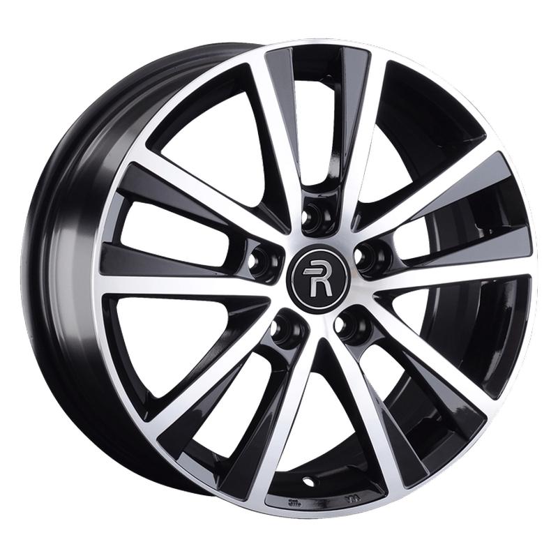 Volkswagen VV96-mb 17x7" 5x120мм DIA 65.1мм ET 55мм BKF / Чёрный  глянцевый с проточкой от магазина Империя шин