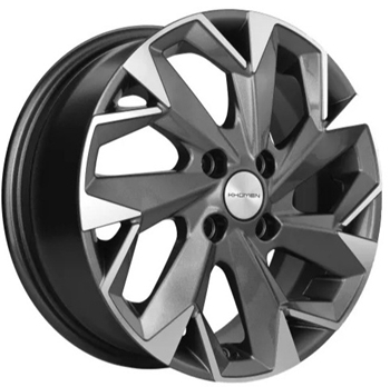 Carwel Ильмень-ag 1508 (Vesta) 15x6" 4x100мм DIA 60.1мм ET 50мм AGR / Графитовый с полировкой от магазина Империя шин