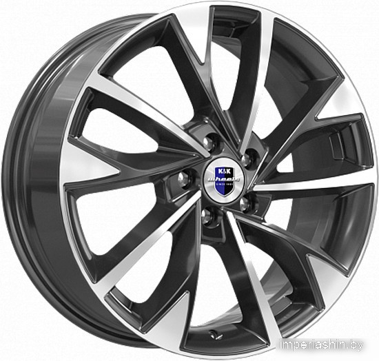 K&K Роквуд 17x7" 5x115мм DIA 70.2мм ET 40мм Алмаз черный от магазина Империя шин