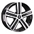 Volkswagen VV334-mb 18x8" 5x120мм DIA 65.1мм ET 50мм BKF / Чёрный  глянцевый с проточкой от магазина Империя шин