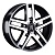 Volkswagen VV206-mb 16x6.5" 5x120мм DIA 65.1мм ET 51мм BKF / Чёрный  глянцевый с проточкой от магазина Империя шин