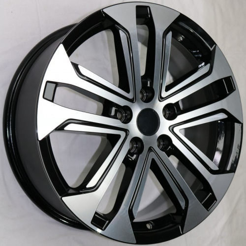 Carwel Куж-ab 1803 (Geely Coolray) 18x7" 5x114,3мм DIA 54.1мм ET 50мм ABT / Черный с алмазной проточкой
