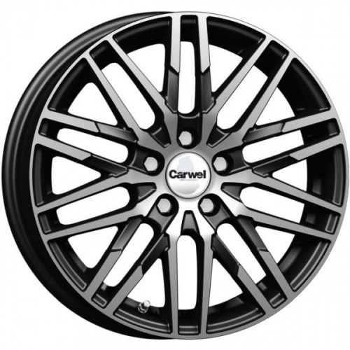 Carwel Кобра-ab 229 16x6" 4x100мм DIA 67.1мм ET 45мм AB / Черный с алмазной проточкой