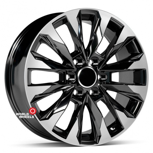 KoKo Kuture 324 OEM R20 20x8" 6x139.7мм DIA 95.1мм ET 45мм Black Machined (BP)