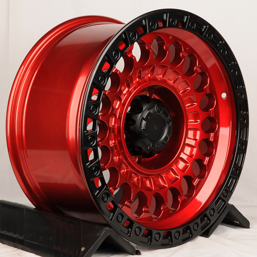 IWheel JT220-8 18x9.0" 6x139.7 DIA 110.1мм ET 0мм Gandy Red+Lip Matt Black (конус)