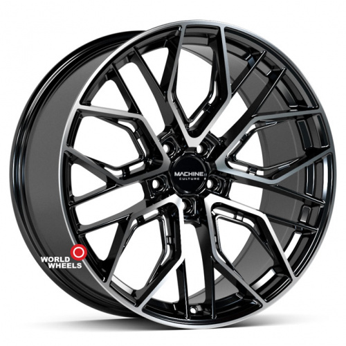 Machine Culture FF 205 R20 20x9" 5x114.3мм DIA 73.1мм ET 33мм Black Machined Coating (BPC)
