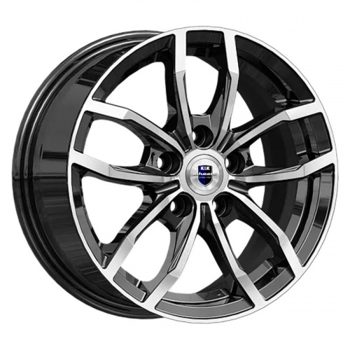 K&K KC1048-mb Фрост 15x6.5" 5x114,3мм DIA 66.1мм ET 43мм алмаз чёрный / Чёрный с алмазной проточкой