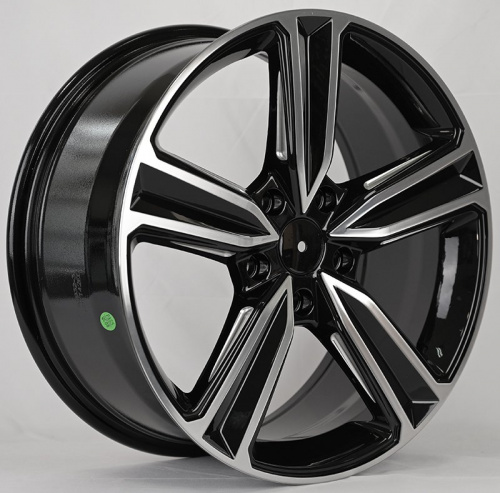 IWheel VW188 18x8.0" 5x120мм DIA 65.1мм ET 42мм Gloss Black Machined Face + Milling Window