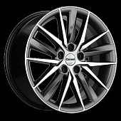 Carwel Алдан-ab 1807 (Geely Coolray) 18x8" 5x114,3мм DIA 54,1мм ET 53мм ABT / Черный с полировкой от магазина Империя шин