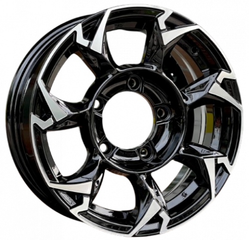 Carwel Гурон-ab 1505 (Suzuki Jimny) 15x5.5" 5x139,7мм DIA 108.1мм ET 5мм ABT / Черный с полировкой