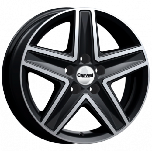 Carwel Витим-ab 237 16x6.5" 5x130мм DIA 78.1мм ET 50мм AB / Черный с алмазной проточкой