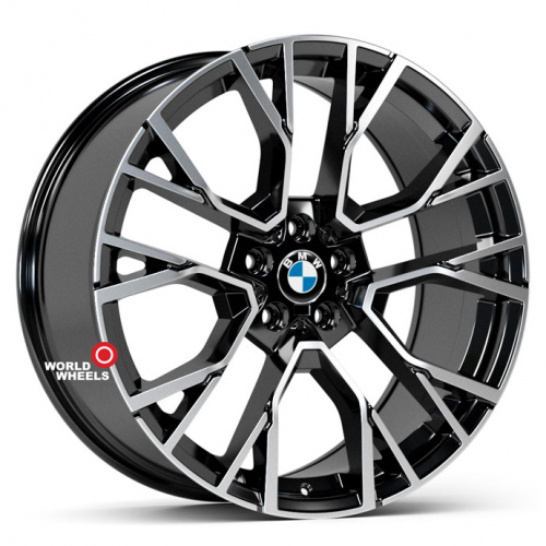 KoKo Kuture 809 OEM R22 22x9.5" 5x112мм DIA 66.6мм ET 37мм Black Machined (BP)