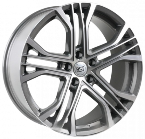 RST R029-mg (Touareg) 19x8.5" 5x112мм DIA 66.6мм ET 28мм GRD / Графитовый с алмазной проточкой