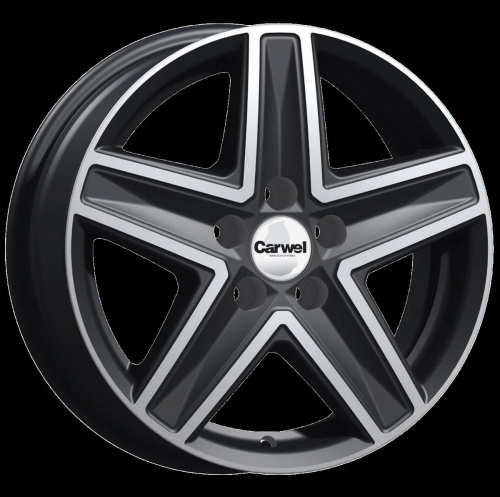 Carwel Витим-ab 237 16x6.5" 5x130мм DIA 78.1мм ET 55мм AB / Черный с полировкой