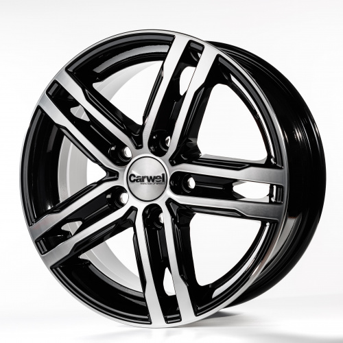 Carwel Волга-ab 178 15x6" 5x114,3мм DIA 67.1мм ET 46мм AB / Черный с полировкой