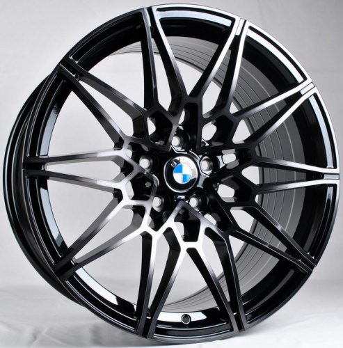 ABWheels ANZ-0065 (F) R19 8.5J 5x112 ET25 DIA66.45 BMF Black Varnish