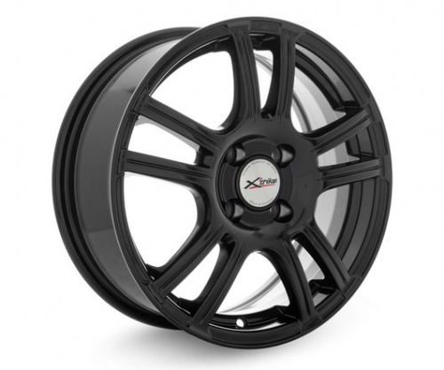 X'trike X-105М-mb 15x6" 4x108мм DIA 65.1мм ET 25мм BK/FP / Чёрный с алмазной проточкой