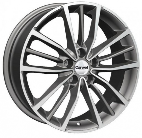 Carwel Крет-ag 1812 (Geely Coolray) 18x7" 5x114,3мм DIA 54.1мм ET 53мм AGR / Графитовый с алмазной проточкой